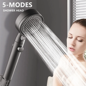 HW025/26)Shower Head With Hose Set High Pressure Bathroom Shower 3Modes Hand held Rainfall Water Saving Bathroom Shower Set