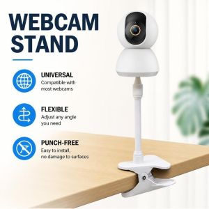 PMO Phổ quát Giá đỡ kẹp máy ảnh Không cần đục lỗ Linh hoạt Giá đỡ màn hình Đa chức năng Giao diện vít 1/4 inch Giá đỡ webcam kẹp Trang chủ