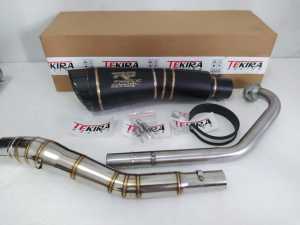 Knalpot Racing R9 H2 Hitam Doff Fullset Pnp New Megapro Primus Mono Monoshock Tiger Revo CB Verza Gl Pro Max CB100
