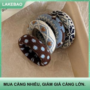 【LAKEBAO】 4 cái của phụ nữ phong cách dày khăn tóc quan hệ thích hợp cho hàng ngày kiểu tóc như ponytails tóc phụ kiện hoàn hảo món quà