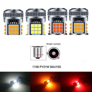 1pc 3030 36SMD Bật Đèn Tín Hiệu 1156 BA15S BAU15S 1157 7440 7443 Bóng Đèn LED Ô Tô Có QUẠT Phanh Ngược Canbus Không Lỗi Đèn Phanh