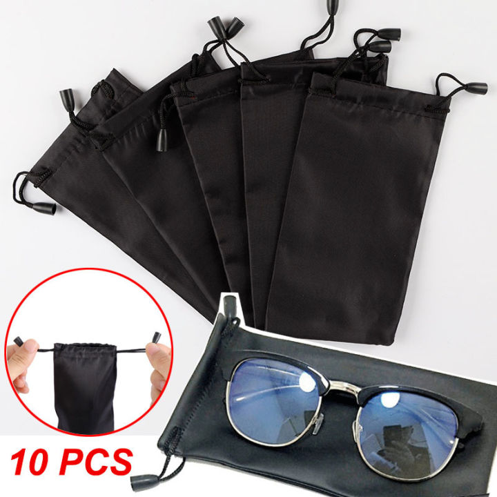 1/5/10/pcs Soft Cloth Waterproof Sunglasses Bag Microfiber Dust