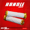 MOTORCYCLE HANDLE GRIP RUBBER WITH ALLOY BAR END B699-72 B798-78. 
