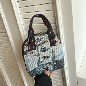 GROSIRAN OMYGOOSE TAS MINI HANDBAG WANITA / TAS TENTENG WANITA / TAS TANGAN WANITA / TAS KANVAS MOTIF GAJAH / TFW 0267