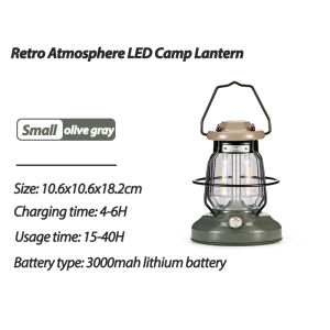 Naturehike ตะเกียงแคมป์ปิ้งแนววินเทจ IPX4 แบบชาร์จไฟได้ เต็นท์แคมป์ไฟ โคมไฟบรรยากาศ ตะเกียงนำย้อนยุค จัดส่งจากประเทศไทย