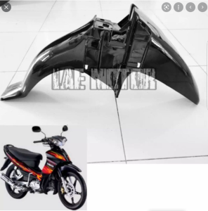 spakbor depan Yamaha Jupiter z new set tutup skok Burhan hitam bahan tebal standar original