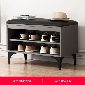 Shoe Cabinet With Door Multi-layer Shoe Rack With Seat Wooden Bench Home Shoe Changing Stool Living Room Shoe Bench Shoe Rack Cabinet Doorway lrs001.sg