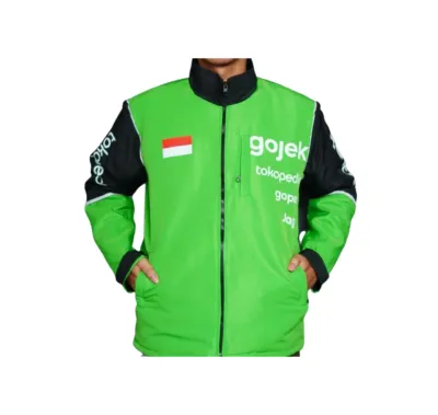 Jaket Gjk Garuda - Jaket Driver Hijau - Jaket Go-j3k Goto Terbaru - Jaket Motor Pria Full Sablon