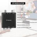 Convenient RF Modulator AV to RF Converter - NTSC CH3/CH4 Channels Video Input Adapter - Perfect for Analog TVs. 