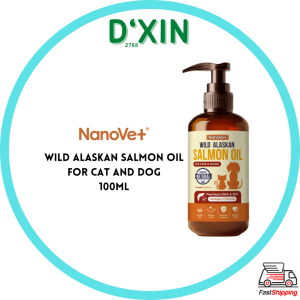 Nanovet Wild Alaskan Salmon Oil For Cat and Dog - 100ml