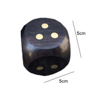 2 Solid Wooden Dice 6 Sided Color Count Wood Dice Suit For Family Party And Adults Games