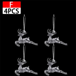 Bông tuyết Acrylic thả icicicle Mặt dây chuyền giáng sinh pha lê trong suốt Đồ trang trí Cây giáng sinh vật trang trí treo nhà trang trí tiệc năm mới