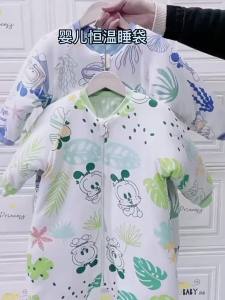 2025 Babudou ถุงนอนเด็กฤดูใบไม้ร่วงและฤดูหนาวอุณหภูมิคงที่ผ้าฝ้ายเด็กถุงนอนผ้าห่มป้องกันการเตะ 1-6 ถุงนอนเด็ก