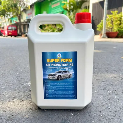 Xà Bông Rửa Xe Super Foam 5L Rửa Xe Máy Ô Tô Làm Sạch Nhanh Sạch Sáng Bóng Bảo Vệ Lớp Sơn Xe