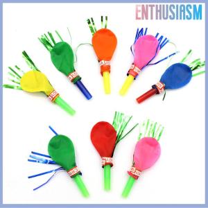 【Enthusiasm】🌟🌟【Hot Sale】🎈 50 cái còi thổi đầy màu sắc rồng thổi với bóng bay cho trẻ em đồ dùng đồ chơi trang trí tiệc sinh nhật cho trẻ em