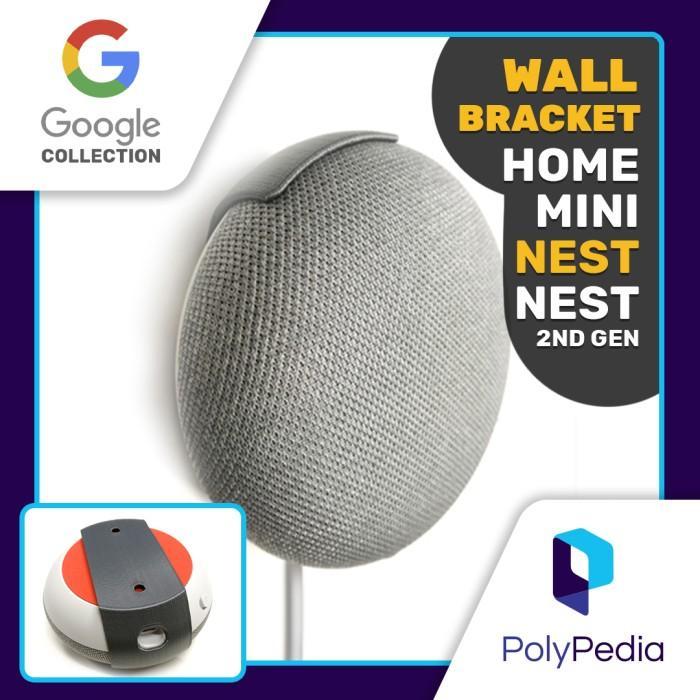 Support Mural Pour Google Home Mini/Nest Mini - Gain De Place, Gestion Des Câbles (blanc)