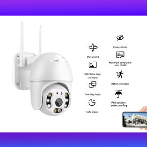 V380 PRO Outdoor Pan/Tilt Weatherproof Wifi HD night vision IP Security Cameras cctv camera for house wireless connect phone 360° for home