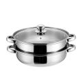 Stainless Steel Food Steamer Cooking Pot 28cm 2 Layer / 3 Layer Steamer Pot. 