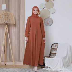 GAMIS TERBARU/ GAMIS TERMURAH/ GAMIS CRINKLE AIRFLOW /GAMIS BUSUI