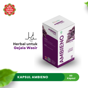 Obat herbal alami untuk meredakan ambien wasir dan gejalanya dengan kapsul Ambieno
