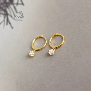 Anting Jepit Mutiara Wanita Cewek Gold 24 K