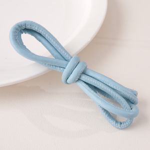 6mm 1M/bag PU Monochrome Leather Rope For Handmade Keychain DIY Crafts Necklace Bracelet Bag Strap Jewelry Making