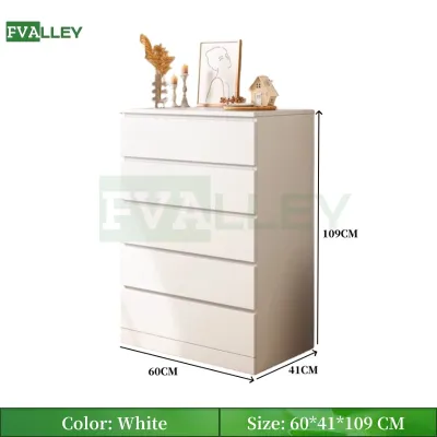 FVALLEY Simple Living 6 Tiers Chest Of Drawers 2 In 1 Chest Of Drawers Wooden Chest Of Drawers