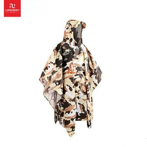LORDWEY Áo Mưa Chống Nước Quân Đội Ngoài Trời 3 Trong 1 Áo Mưa Áo Mưa Nam Áo Mưa Nữ Bạt Che Mưa Xe Máy Poncho Thảm Dã Ngoại