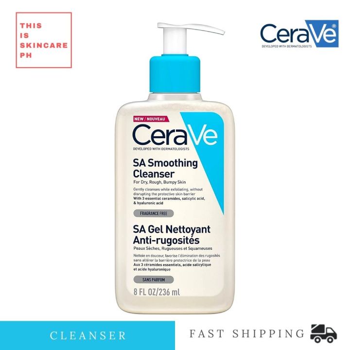 CeraVe SA Smoothing Cleanser for Rough and Bumpy Skin 236 ml with