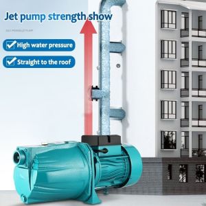 Heavy-Duty All-Copper Motor 2HP 1600W Water Booster Pump with High Lift & Pressure Regulator for Shallow Well 60L/Min 50Hz