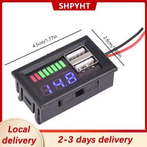 [COD] SHPYHT Local delivery Ship within 24 hours Car12V Battery Voltage And Power Display Meter Digital Car Battery Voltmeter LED Battery Charge Level Indicator Lead-acidLithium