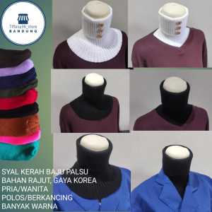 KERAH PALSU RAJUT / INNER LEHER / SYAL KERAH PRIA WANITA KOREAN STYLE