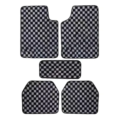 Universal Fit 4Pcs/Set Car Carpet Floor Mat Carpet with NON-Slip Backing Main Driving Single Piece Mat For All Cars Myvi Axia Bezza Wira Saga Persona Civic City Vios X50 X70 Proton Toyota Honda Carpet Kereta 汽车脚垫