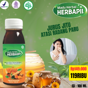 Herbal Madu Herbapil Atasi Batuk Berdarah Radang Paru Penyakit TBC Tuberkulosis Paling Ampuh Tanpa Efek Samping