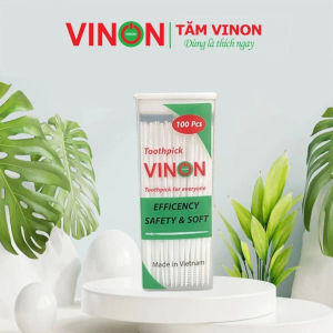 TĂM NHỰA CAO CẤP VINON | COMBO 2 HỘP 500 CÂY | TĂM XỈA RĂNG XƯƠNG CÁ PP KHÔNG GÃY CAO CẤP