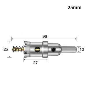 HoleSaw Carbide TCT Hole Saw Keras Besi Mata Bor Lubang Untuk Stailess Baja Pembolong Besi