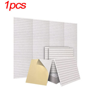Bevelled Edge Polyester Acoustic Panels 12Pcs High Density Sound Proof Wall Padding for Office Studio