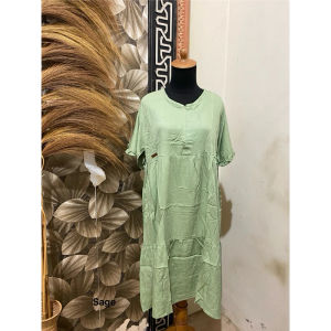 Daster Rayon Twill Premium Motif Polos  - Baju Tidur Santai Nyaman