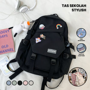 BW-T48 Tas Sekolah Anak Perempuan Tas Travelling Backpack Wanita / Tas Ransel Korea Wanita Fashion Backpack Tas Punggung Sekolah Stylish
