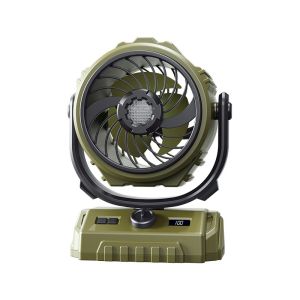 Kipas Wireless Fan Camping Portable Foldable USB Recharge Battery Outdoor Pusing Roate Shake Head Strong Wind Power