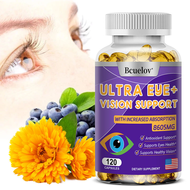 bcuelov eye health supplement with lutein, bilberry and zeaxanthin
