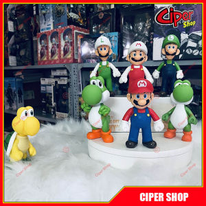 Mô hình Luigi Mũ Trắng 12cm - Mô hình Mario