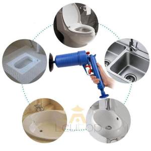 Toilet Plunger Air Drain Blaster Pressure Pump Cleaner High Pressure Plunger Opener Cleaner Pump for Bath Toilets Bathroom Shower Kitchen Clogged Pipe Bathtub