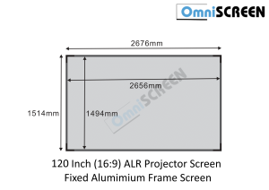 [FIXED ALUMIMIUM FRAME SCREEN] 16:09 ANTI LIGHT REJECTION (ALR) PROJECTOR SCREEN - TURN YOUR VIDEO QUALITY WITH BETTER CONTRAST - AVAILABLE IN 84"/100"/110"/120" (IN-STOCK)