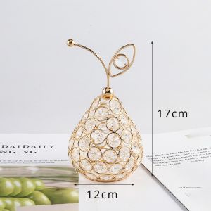 Crystal Nanas Pear Apple Pajangan Mewah / Pir / Nanas / Apel Ornamen Kristal Buah / Dekorasi Ruang Tamu Kristal