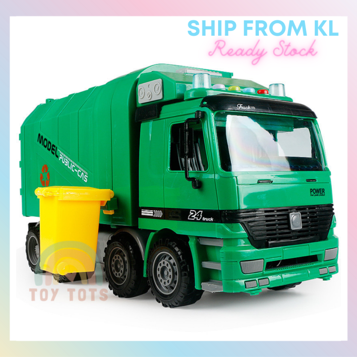 110 Realistic Extra Large Rubbish Truck Toy Car Garbage Truck Cleaning