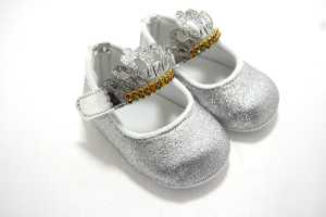 cinderella Sepatu Baby Prewalker Mahkota Gliter / Sepatu Bayi Perempuan
