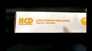 HCD Latex Gloves Nitrile Powder Free Examination Gloves High Good Quality 100pcs per Box Medical Supplies First Aid Accessories