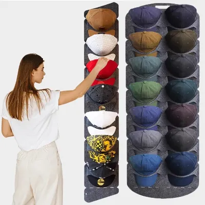 Sundries Storage Hat Organizer Non Perforated Baseball Cap Storage Rack Door Hat Space Saving Closet Cap Rack Hat Hanger Holder Durable For Door Closet Baseball Caps Organizer
