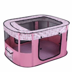 OUTOPEN Collapsible Pet Playpen Portable Breathable Folding Pet Cage Sturdy 300D Oxford Cloth Cat Delivery Room Travel